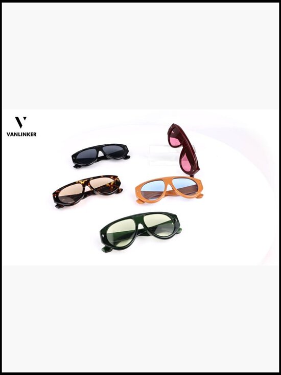Plastic Frame UV400 Protection Aviator Sunglasses for Women Men